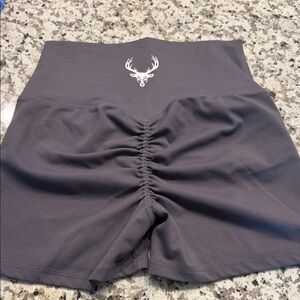 High-Waisted Gray Women's Shorts